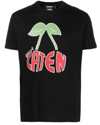DSQUARED2 Caten Cherry Print T Shirt