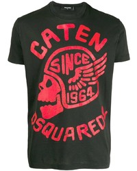 DSQUARED2 Caten Skull Logo Patch T Shirt