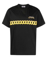 VERSACE JEANS COUTURE Chain Link Print Cotton T Shirt