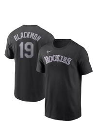 Nike Charlie Blackmon Black Colorado Rockies Name Number T Shirt At Nordstrom