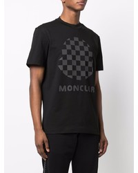 Moncler Checked Logo T Shirt
