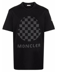 Moncler Checked Logo T Shirt