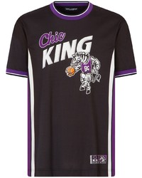 Dolce & Gabbana Chic King Graphic Print T Shirt