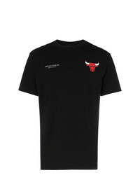 Marcelo Burlon County of Milan Chicago Bulls Logo Patch Cotton T Shirt