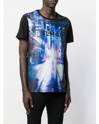 Balmain City Print T Shirt