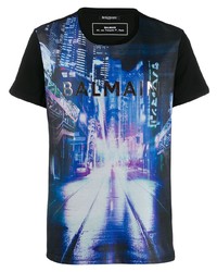 Balmain City Print T Shirt