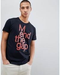 Nudie Jeans Co Anders D The Gap Organic Cotton T Shirt In Black