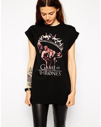 Asos Collection Boyfriend T Shirt With Game Of Thrones Print