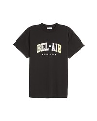 BEL-AIR ATHLETICS College Pastel Logo Cotton Graphic Tee In 99 Black At Nordstrom