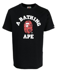 A Bathing Ape Color Camo College T Shirt