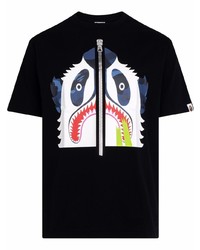 A Bathing Ape Color Camo Panda T Shirt Black