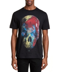 Paul Smith Colored Mosaic Skull Graphic T Shirt