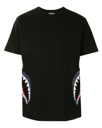 A Bathing Ape Colour Camo Side Shark Short Sleeved T Shirt