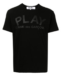 Comme Des Garcons Play Comme Des Garons Play Logo Print T Shirt