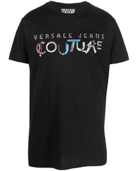 VERSACE JEANS COUTURE Cotton Logo Print T Shirt