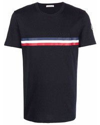 Moncler Cotton Tricolour Detail T Shirt