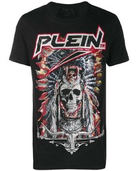 Philipp Plein Cowboy Studded Skull T Shirt