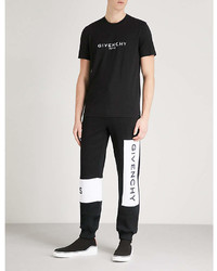 Givenchy Cracked Logo Print Cotton Jersey T Shirt