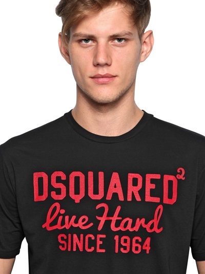 dsquared live hard t shirt