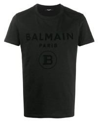 Balmain Crew Neck Cotton T Shirt