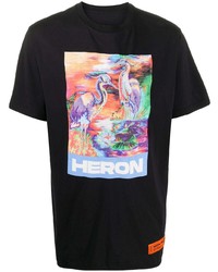 Heron Preston Crew Neck Heron Print T Shirt