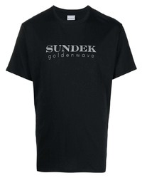 Sundek Crew Neck Logo Print T Shirt