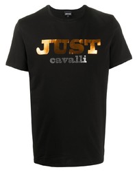 Just Cavalli Crew Neck Logo T Shirt