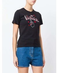 Vivetta Cropped Embroidered T Shirt