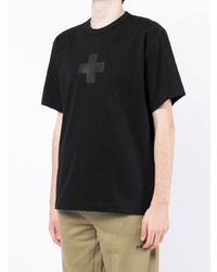 Helmut Lang Cross Print Short Sleeve T Shirt
