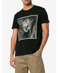 Alexander McQueen Crowned Skull Cotton T Shirt