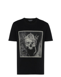 Alexander McQueen Crowned Skull Cotton T Shirt