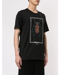 Roberto Cavalli Crystal Embellished Beetle T Shirt