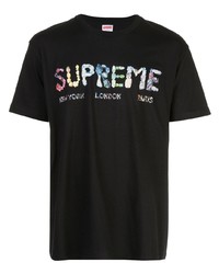 Supreme Crystals Print Logo T Shirt