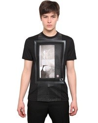Givenchy Cuban Fit Rubber Printed Jersey T Shirt