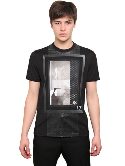 Givenchy Cuban Fit Rubber Printed Jersey T Shirt, $595 