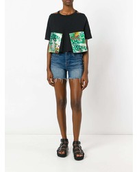 Aalto Cut Out Shoulders Cropped T Shirt