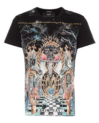 Balmain Dangerous Print Cotton T Shirt