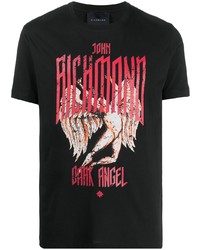 John Richmond Dark Angel Print T Shirt