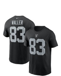 Nike Darren Waller Black Las Vegas Raiders Name Number T Shirt At Nordstrom