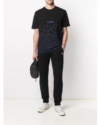 Karl Lagerfeld Degrade Logo Cotton T Shirt