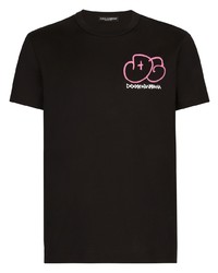 Dolce & Gabbana Dg Logo Print Cotton T Shirt