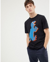 PS Paul Smith Dino Large Print T Shirt In Black