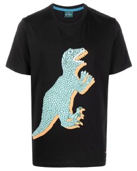 PS Paul Smith Dinosaur Print Cotton T Shirt