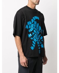 Marni Distorted Logo Print Oversized T Shirt