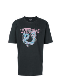 Overcome Distressed Printed T Shirt