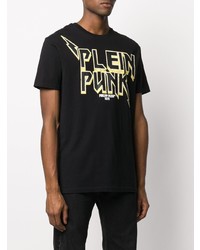 Philipp Plein Distressed Punk Print T Shirt