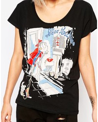 Love Moschino Dog On Chain Shopping T Shirt