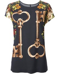Dolce & Gabbana Key Print T Shirt