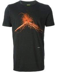Dondup Erupting Volcano Print T Shirt