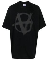 Vetements Double Anarchy Logo Print T Shirt